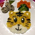 sumi96's cooksnap of when they made 1歳のしまじろうバースデープレート.