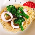 ぱんだ170071's cooksnap of when they made いか明太子とアスパラ☆レモンバターパスタ.