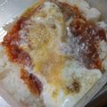 かずぱん１０２'s cooksnap of when they made 簡単レンジ☆ミートソースオムライス風弁当.