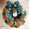 くろくま2nd's cooksnap of when they made パンでクリスマスリース.