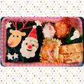 ☆けろ子☆'s cooksnap of when they made クリスマスキャラ弁！サンタとトナカイ弁当.