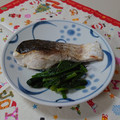 イチゴ、イチゴ。's cooksnap of when they made 簡単♪魚鱈のムニエル♪ほうれん草炒め物.