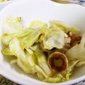 なおきんとん's cooksnap of when they made キャベツ・ちくわ・ニンニクの和風炒め♪.