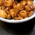 ちょんみい's cooksnap of when they made 簡単☆ご飯のお供に♪鳥皮と生姜の甘辛炒め.