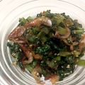 kpえもん♪'s cooksnap of when they made 大根の葉レシピ人気1位大根葉桜えび炒め。.