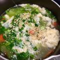 ひゃひょひ's cooksnap of when they made セロリの葉と卵の中華スープ.