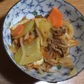 dyundyun's cooksnap of when they made はやとうりと豚ミンチの豆板醤炒め.