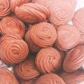 muchimama☆'s cooksnap of when they made バレンタインに！ココアの絞り出しクッキー.
