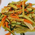 パーカシャー's cooksnap of when they made カリフラワーの茎と人参の中華炒め.