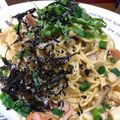 ちゃんこまんさん's cooksnap of when they made ☆キノコのにんにくきいた和風大葉パスタ☆.