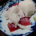 クックXJ30HX☆'s cooksnap of when they made マグロの漬けと山芋小鉢.