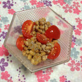 ぽぽきゅ's cooksnap of when they made 納豆のかさまし（禁断のトマト編）.