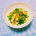 まあまま☆0403's cooksnap of when they made 小松菜と小海老と油揚げの炒め物♪簡単.