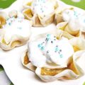 みっくママ's cooksnap of when they made 餃子の皮で☆カスタードタルト風おやつ.