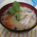 食卓のアッキー's cooksnap of when they made さば缶の具沢山みそ汁.