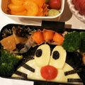そら☺️'s cooksnap of when they made キャラ弁：ドラえもん（顔半分バージョン）.