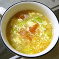 ふれんでぃあ's cooksnap of when they made トマトとレタスのふわふわたまごスープ.