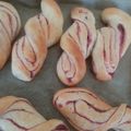 みかん茶's cooksnap of when they made HBで、紫芋のスティックパン.