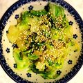 なんちゃる's cooksnap of when they made 水菜と白菜の胡麻酢醤油和え.