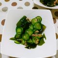 ﾁｲﾁｬﾝﾏﾏ's cooksnap of when they made 簡単レシピ☆わかめときゅうりのツナあえ.