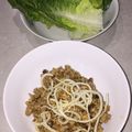 Yooboo's cooksnap of when they made 豚ひき肉炒めのレタス包み.