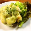 おくっち家's cooksnap of when they made アボカドとエビのグラタン.