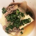 pinky9's cooksnap of when they made 絶品！ 大根 高野豆腐の 挽き肉あんかけ.
