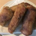 Yokchina's cooksnap of when they made 父さんのご自慢☆さばにらの春巻き.