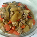 ｺｱﾗ's cooksnap of when they made 鶏肉と大根と人参と椎茸の煮物.