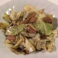 papikun's cooksnap of when they made さっぱり★キャベツwith魚肉ソーセージ.