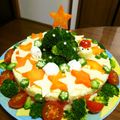 kuruppon's cooksnap of when they made クリスマス♡ポテトサラダケーキ♡.