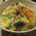 にっこりともちゃん's cooksnap of when they made 鶏がらスープで玉子おじや.