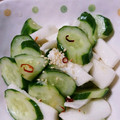 kikuri★'s cooksnap of when they made ♡簡単！きゅうりと長芋の浅漬け♡.