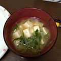 せつせつせつ's cooksnap of when they made 味噌汁☆おもち入り♪.
