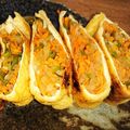 ちょこみんと3612's cooksnap of when they made 野菜たっぷり焼肉風味の油揚げサンド.