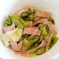 郁たん's cooksnap of when they made レタスとハムのマリネ.