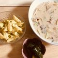 mack♪♪♪'s cooksnap of when they made * アボカドと半熟卵の春色パスタ *.