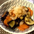 keicooon's cooksnap of when they made ナスと人参の揚げびたし.