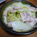 優菜ひめ's cooksnap of when they made 豚　ねぎ　白菜　ダンダン鍋！！！.