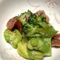 Marmo's cooksnap of when they made ラク☆そら豆・ブロッコリー・ベーコン炒め.