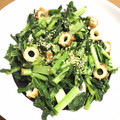 chi−ちゃん's cooksnap of when they made 大根葉とちくわのゴマ炒め。.