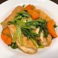 まめこ8888's cooksnap of when they made 簡単油抜き！我が家のやみつき油揚煮.