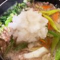 クック87R88F☆'s cooksnap of when they made ＊白菜と豚肉のミルフィーユみぞれ鍋＊.