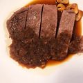 青沙◉'s cooksnap of when they made マイタケ酵素でステーキを柔らかくする.