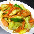 ちゃんきよ's cooksnap of when they made ウインナーで簡単に焼きそば.
