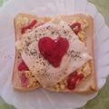 ♡sayulily♡'s cooksnap of when they made 朝のトーストうまアレンジ☆ゆで卵ベーコン.