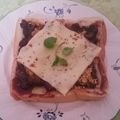 ♡sayulily♡'s cooksnap of when they made 小豆あんきな粉チーズトースト.