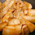 うにぃぃぃ's cooksnap of when they made コク旨⭐かぶ・豚肉オイスターソース炒め♪.