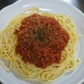 はんらぶ's cooksnap of when they made 簡単！絶品！ミートソースパスタ♡.