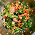 crystaI's cooksnap of when they made 子どもも食べやすい★　春菊のツナ胡麻和え.